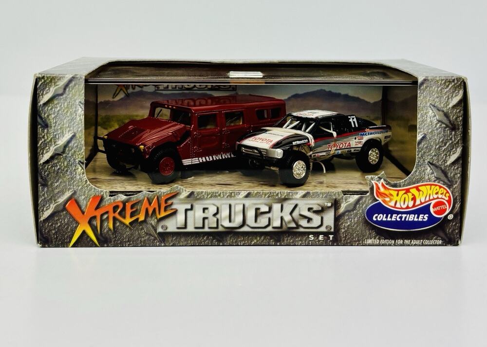 Hot Wheels Xtreme Trucks Hummer & Baja Racer 2 Car Vehicle Set 23787 Sealed